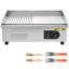 Plaque chauffante commerciale en acier inoxydable 21,06 x 11,81 pouces 1750w 122 - 570f