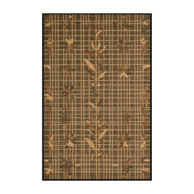 Tapis brun lavable à la machine