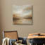 «Soft Neutral Horizon Abstract» dans des tons chauds de beige et de taupe - impression sur toile encadrée-1277618633-1277618638