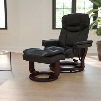 Casey-Jane Contemporary Multi-Position Padded Recliner with Ottoman