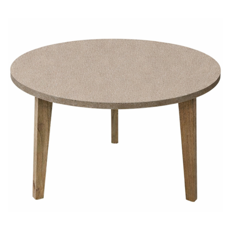 Round Lamp Table Oatmeal - Large Side table