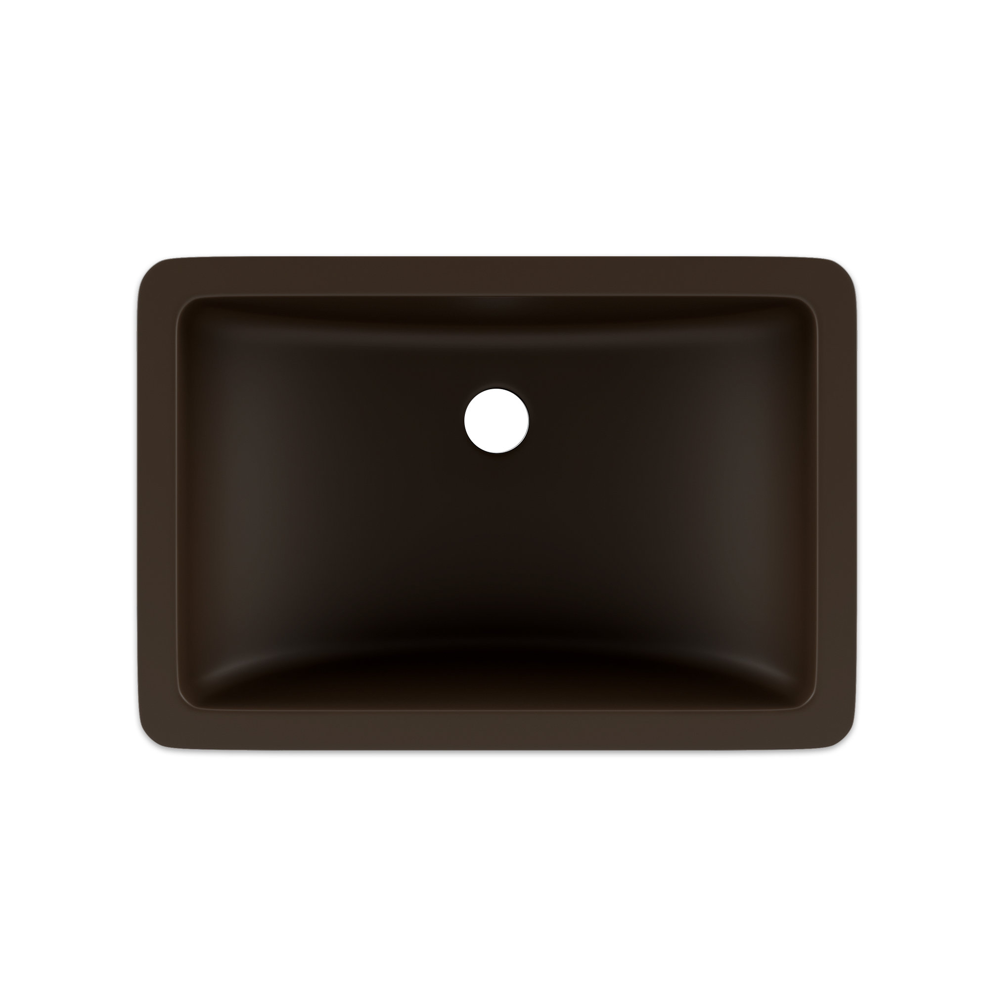 Lexicon Quartz Composite Rectangle Vanity Sink, Mocha
