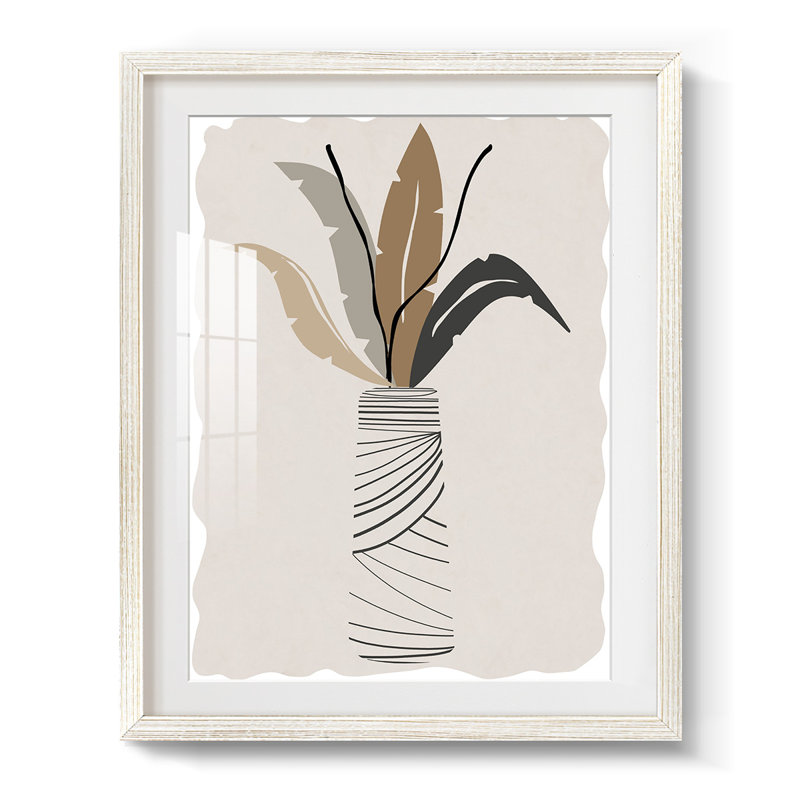 «Tiles & Texture Abstract Angles II» - Toile tendue avec châssis, H 28,5 po x l 20,5 po, Blanc