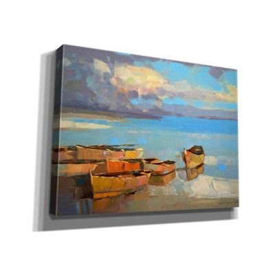 «Pêche bateaux» par Vahe Yeremyan, art mural sur toile