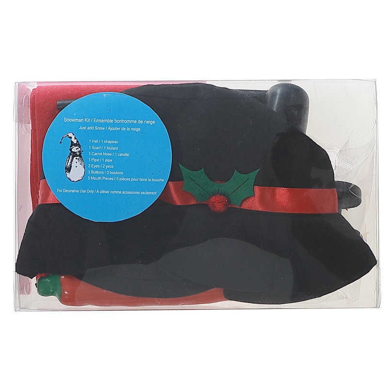 Construisez un ensemble bonhomme de neige (chapeau noir)