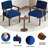 Soave 32.6'' Tall Accent Chairs Sets for Living Room, Accent Armchair with End Table-2096779231
