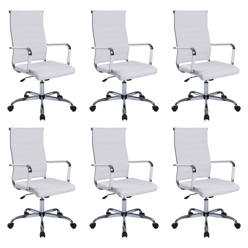 Fauteuil de conférence Aimee-Jayne, Blanc