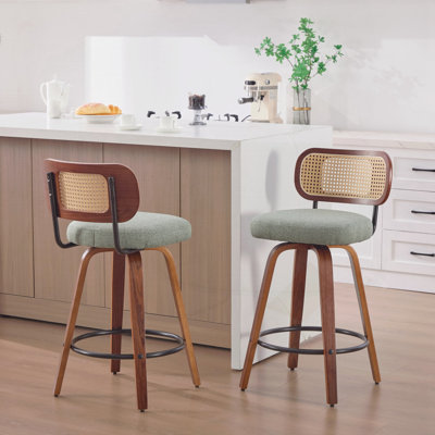 Set of 2 Counter Height Bar Stools
