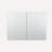 Royale 48" W x 36" H x 5" D, Medicine Cabinet Defogger, 3X Vertically Adjustable Magnifying Mirror, Electrical Outlets.