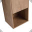 Armoire latérale de 12 po avec charnières, design flottant, chêne imitation, convient à divers casiers modernes