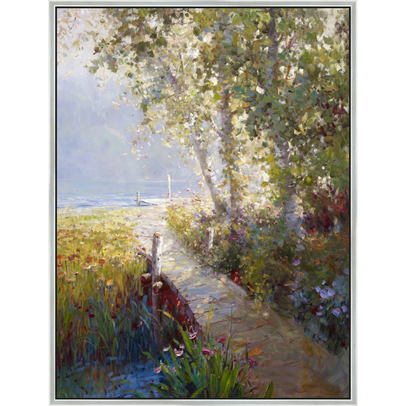 Harbor Breeze And Dappled Light Print, 42" H x 32" W, Silver