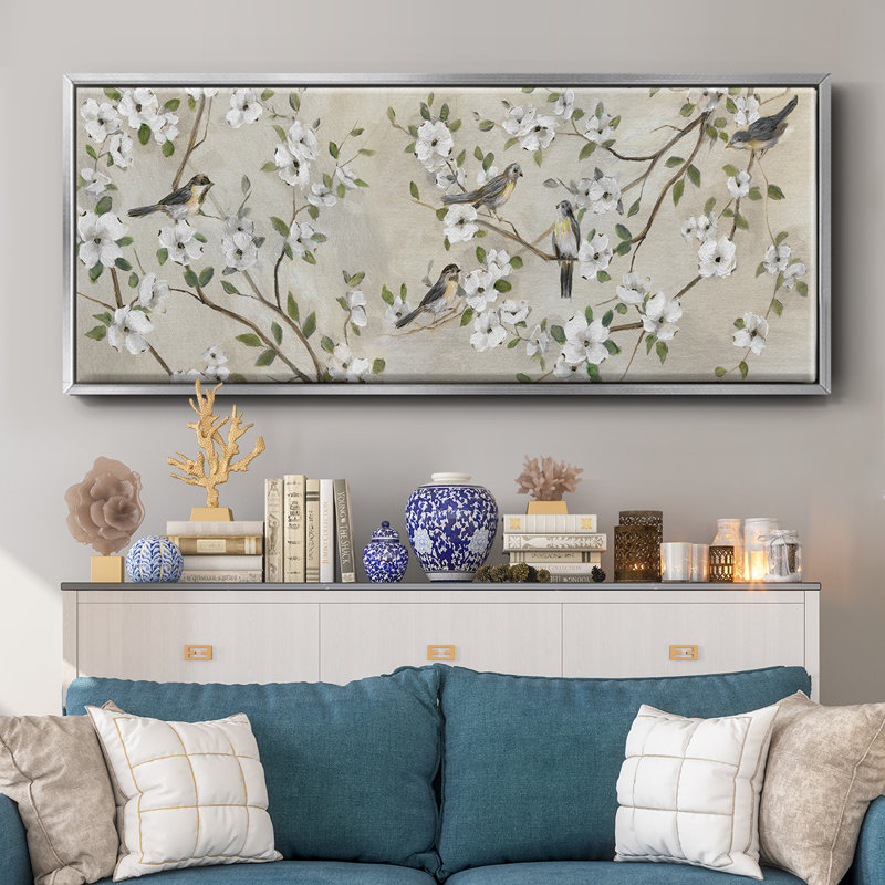 Flocking Together- Framed Canvas, 20" H x 50" W