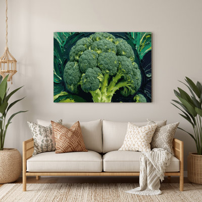 Vegetables Broccoli Green Metal Wall Art