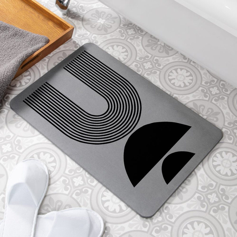 Non-Slip Shower Mat, Grey