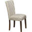 Chaise parsons rembourrée en velours Feldman-22213672