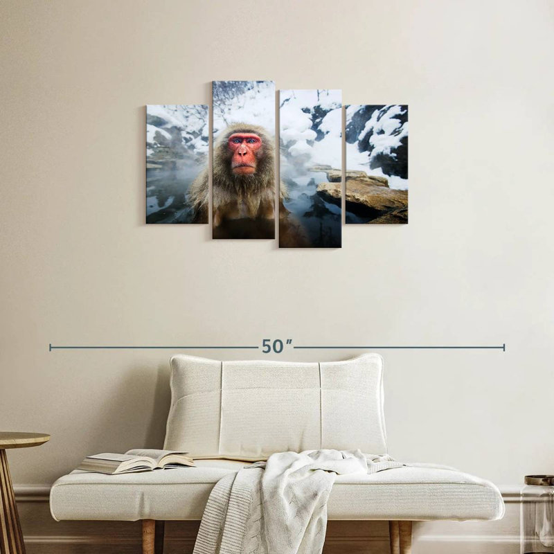 Singe des neiges japonais Brampt, H 22 po x l 36 po