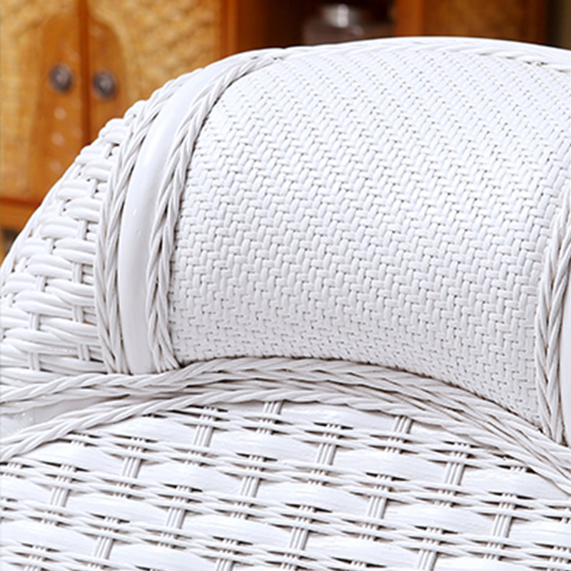 Chaise berçante en rotin Real