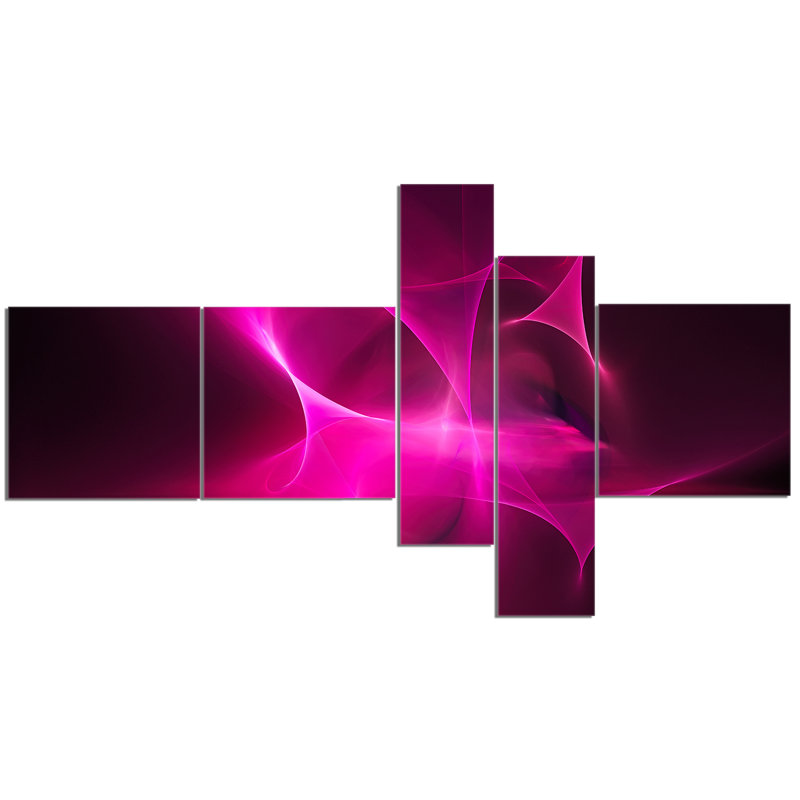 « magenta fractal desktop », impression à multiples images sur toile