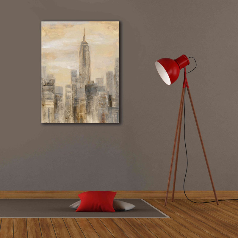«City Blocks II» par Silvia Vassileva, art mural sur toile, H 34 po x l 26 po x P 1,5 po