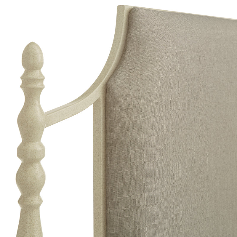 Candler Upholstered Metal Bed