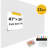 Textured Felt Wall Panels With Stripes, Bulletin Boards, 12-Piece Set, With Pushpins-110651816