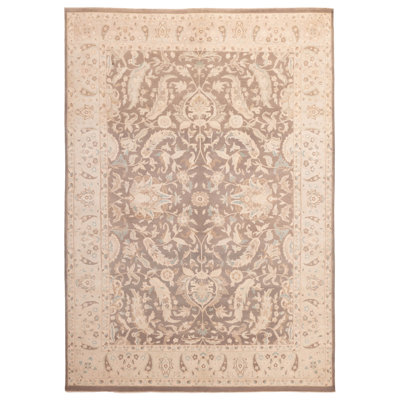 Peshawar Oushak Brown Rug 8'11" x 12'6"