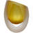 Hadeya Handmade Glass Table Vase – Amber Reptile Texture Decorative Accent