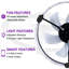 50cm Ceiling Fan with LED Lights-515865795
