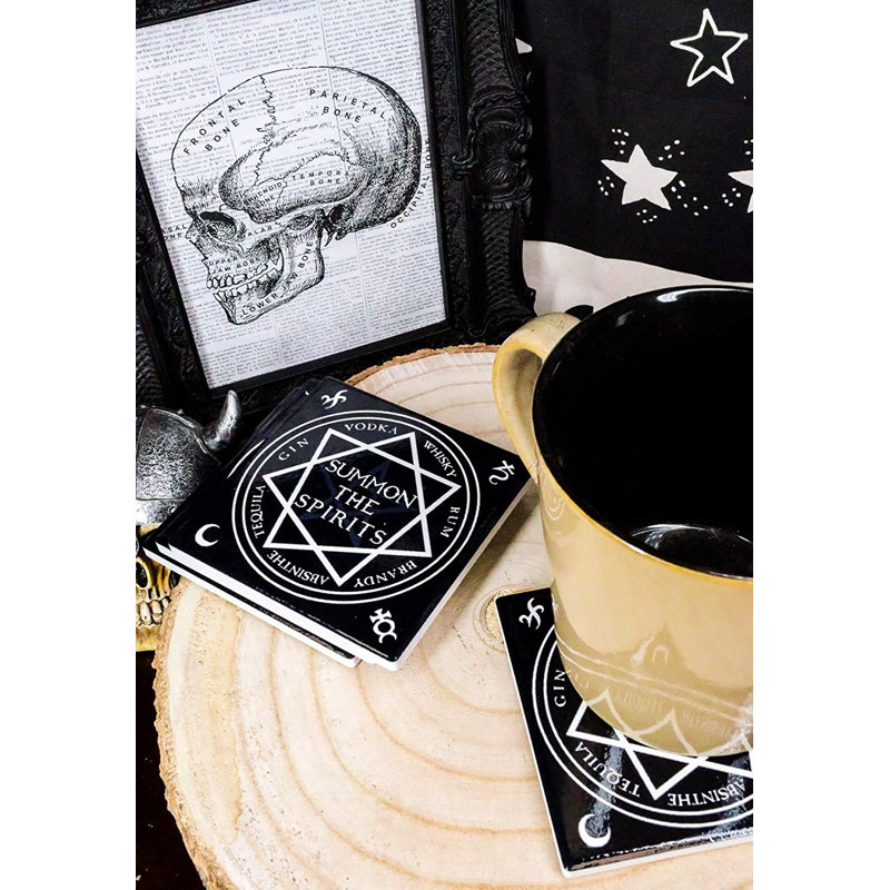 Summon The Spirits Magic Occult Coaster