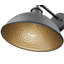 Lanterne murale d'extérieur 10,5 po à 1 lumière noir martelé avec intérieur or mat
