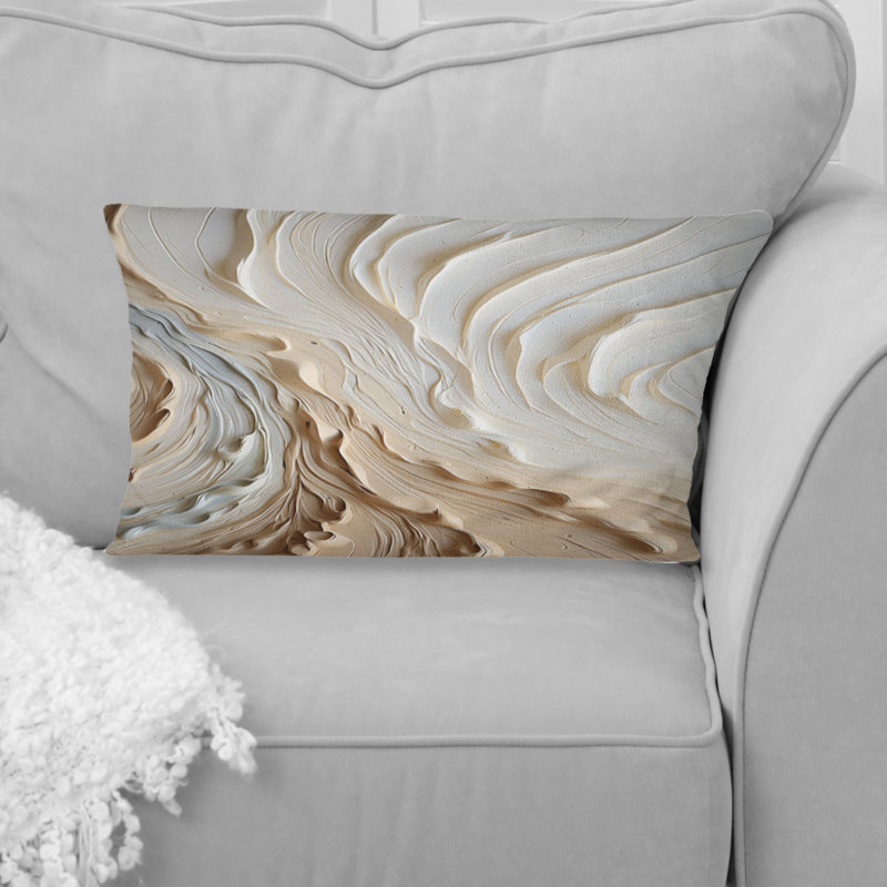 Blanc et or Champagne Flow III - Coussin décoratif imprimé champagne