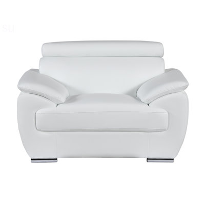 Chaise en cuir véritable avec structure en bois franc séché au four, mousse haute densité et pieds en acier inoxydable pour un confort et une durabilité ultimes
