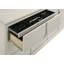 Commode 6 tiroirs Emmagrace blanc perle
