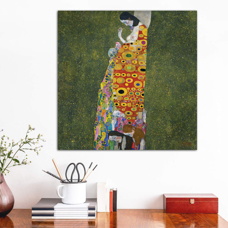 Klimt: Hope, II by Gustav Klimt - Wrapped Canvas Print, 66.04 cm H x 66.04 cm W x 3.175 cm D