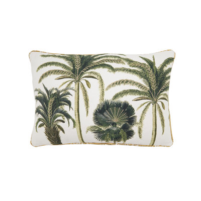 Palm Tree Filled Throw Pillow
