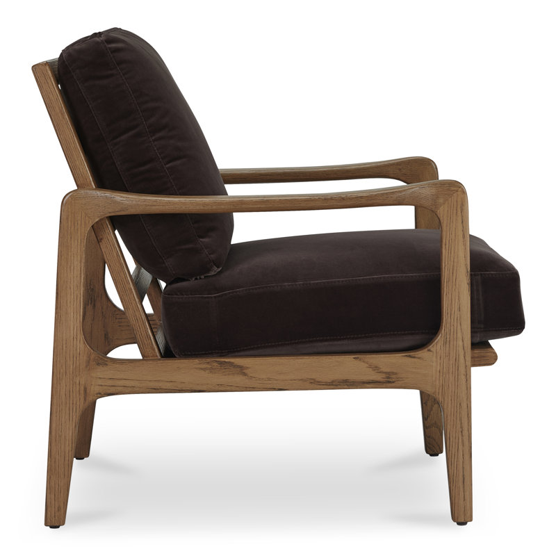 Teirra ACCENT CHAIR HEATHER, Dark Brown Cotton Blend