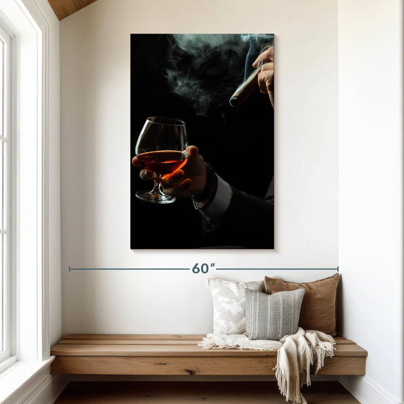 Yarlin Brandy And Cigar Duo, 48" H x 32" W