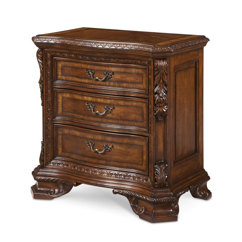 Old World 3 - Drawer Nightstand