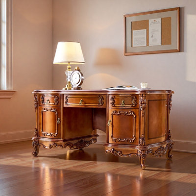 Grandwardward Carved Design Desk