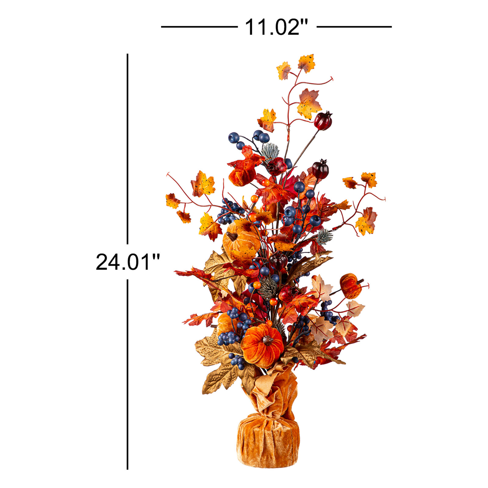 24.01'' Faux Pumpkin Plant