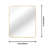 30 "x36" Rectangular Bathroom Wall Mirror-42341521