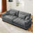 93.7" Velvet Upholstered Sofa-1727331430