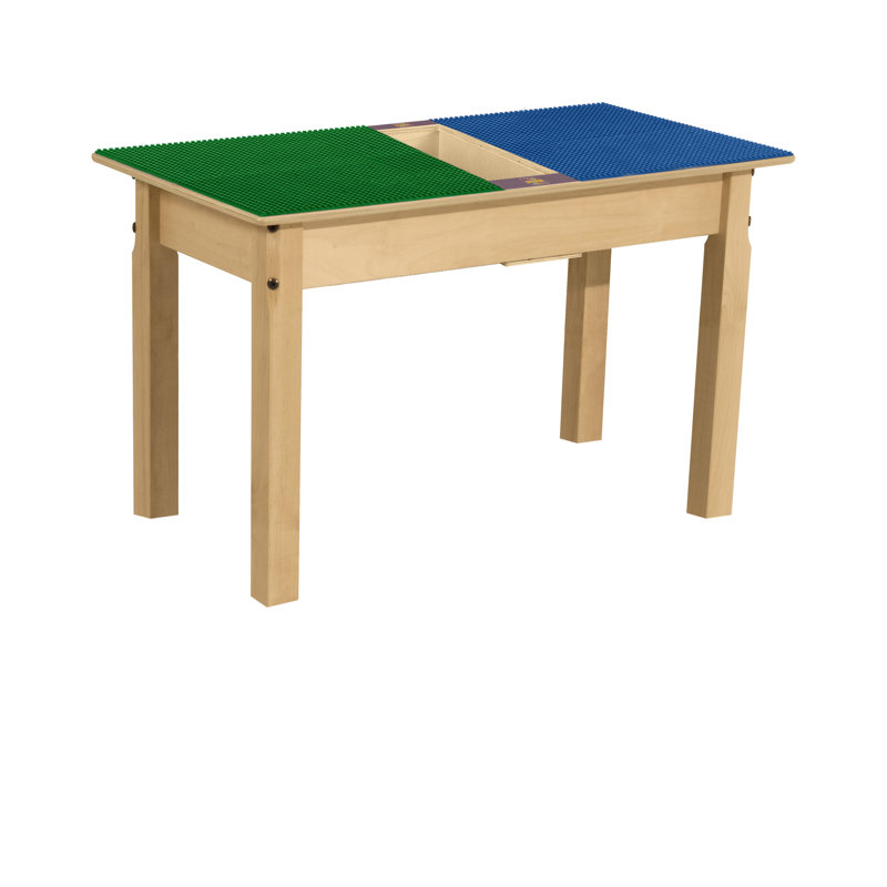 Table de jeu Time-2-Play, Bleu / Vert, H 18,5 po x L 35 po x l 15,5 po