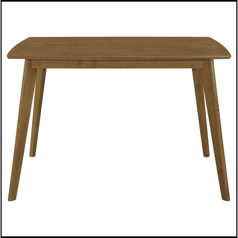 Retro Chestnut Dining Table With Angled Legs