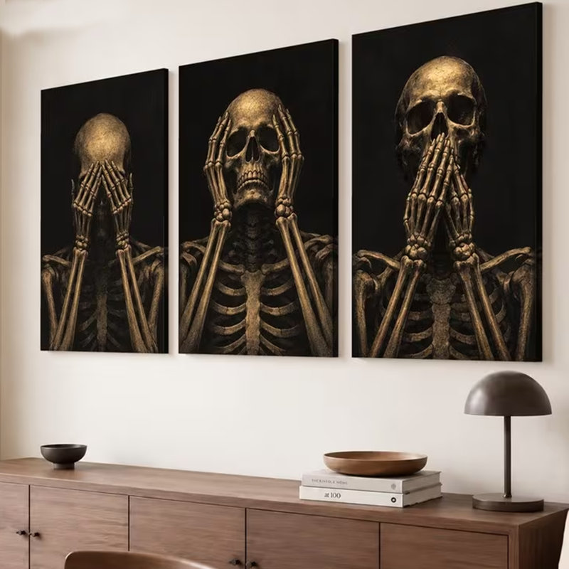 3 Piece Wrapped Canvas Wall Art, 60cm H x 40cm W