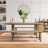 Bozrah Extendable Acacia Solid Wood Dining Table-221163740