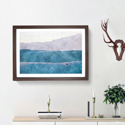 Lone Wolf Abstract - Picture Frame Graphic Art Print