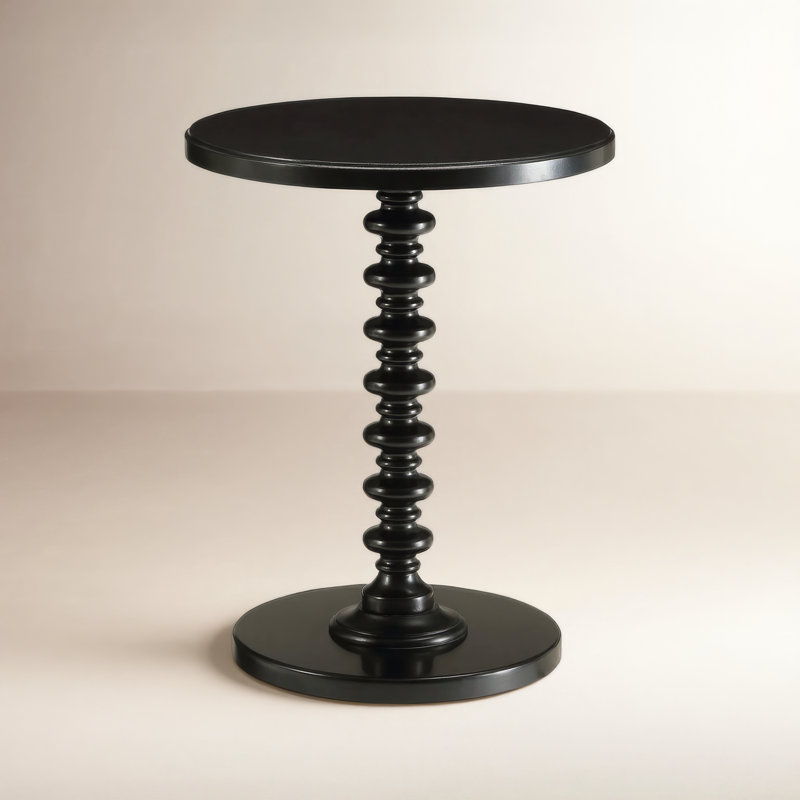 Fiama End Table, Black, 22.07" H x 17" W x 17" D