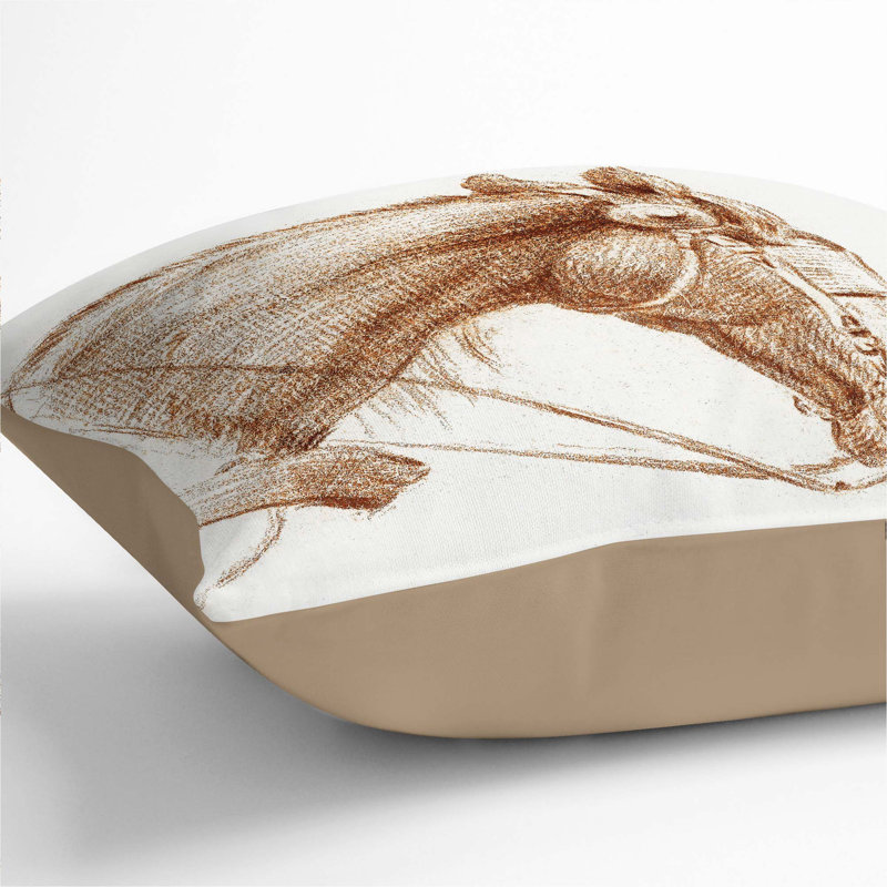 Square Throw Cushion, 55cm H x 55cm W x 20cm D, Stone