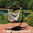 Victorian Tufted Polyester Hammock Hanging Chair with Cushion - Gray-836548644